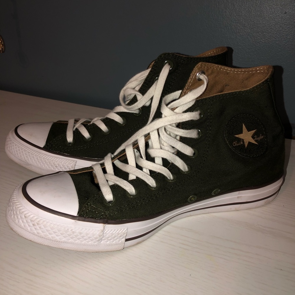 army green converse